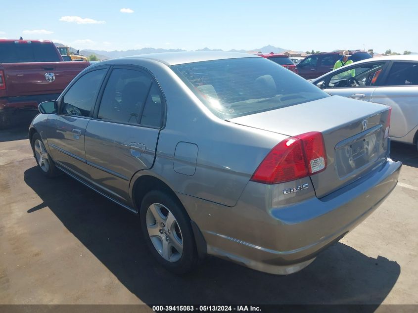 2005 Honda Civic Ex VIN: 2HGES26885H568588 Lot: 39415083