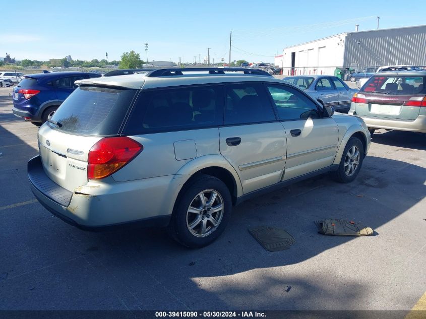 2007 Subaru Outback 2.5I Basic VIN: 4S4BP61CX77331441 Lot: 39415090