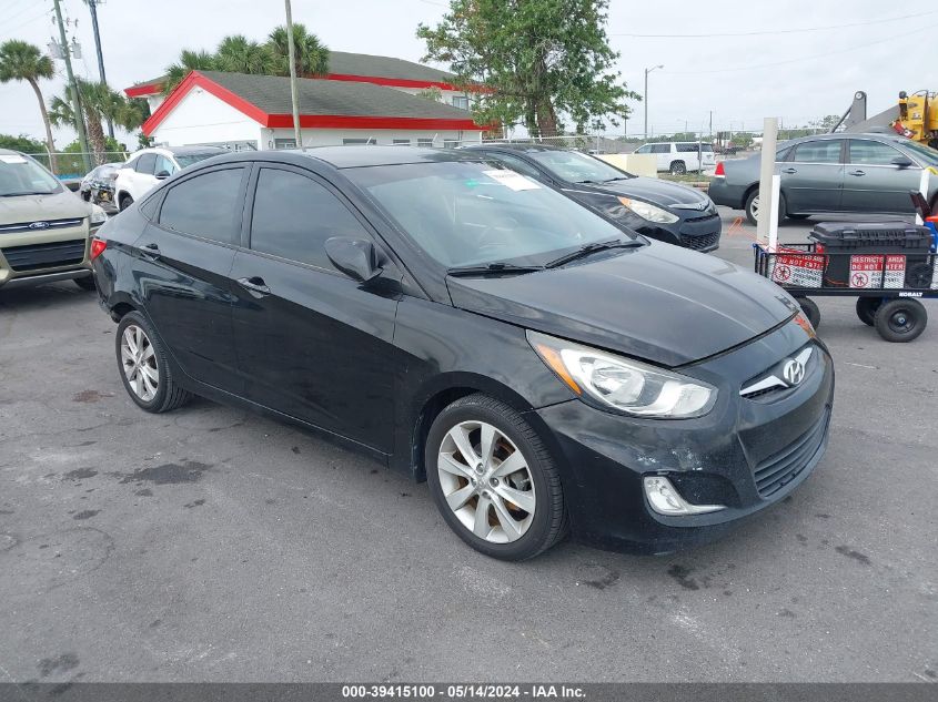 2013 Hyundai Accent Gls/Se VIN: KMHCU4AE5DU579421 Lot: 39415100