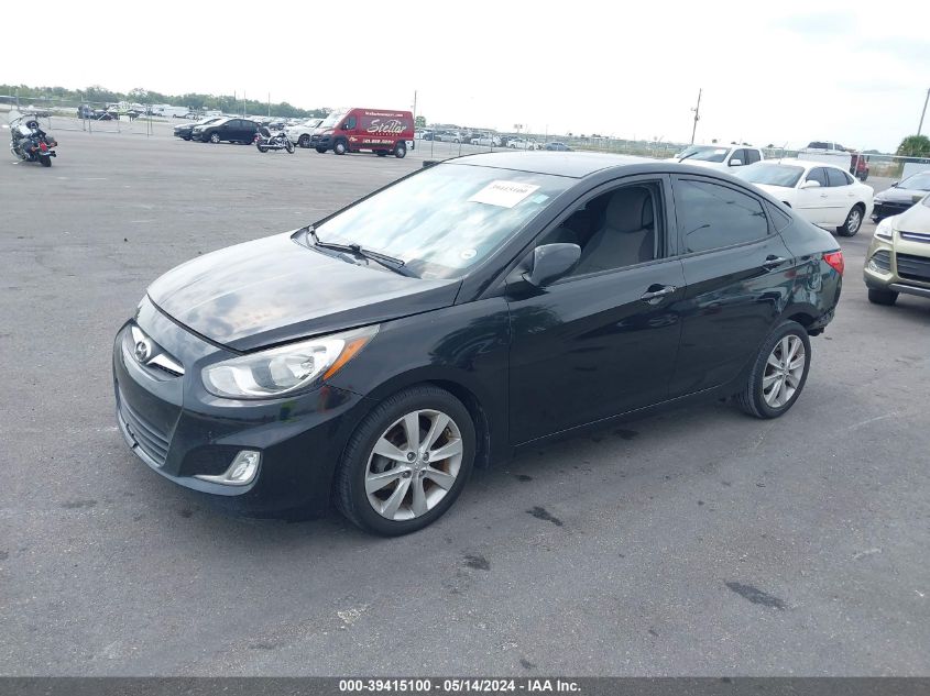 2013 Hyundai Accent Gls/Se VIN: KMHCU4AE5DU579421 Lot: 39415100