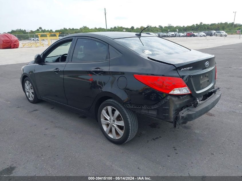 2013 Hyundai Accent Gls/Se VIN: KMHCU4AE5DU579421 Lot: 39415100