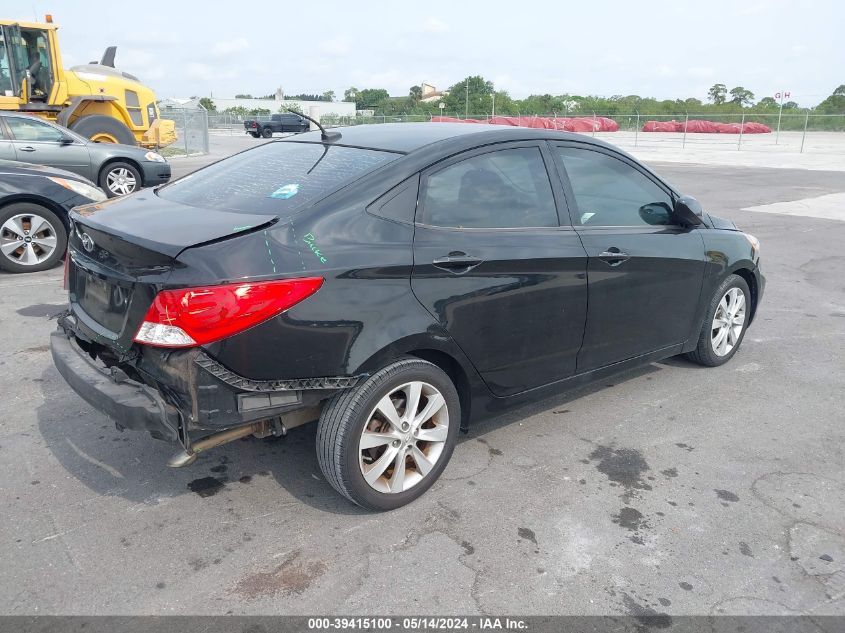 2013 Hyundai Accent Gls/Se VIN: KMHCU4AE5DU579421 Lot: 39415100