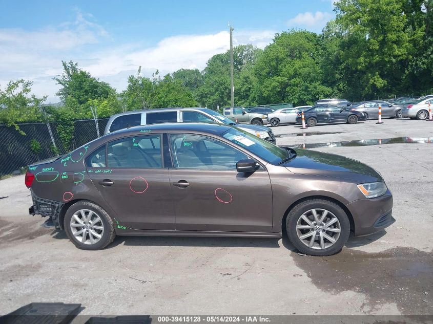 2011 Volkswagen Jetta 2.5L Se VIN: 3VWDX7AJ6BM324466 Lot: 39415128