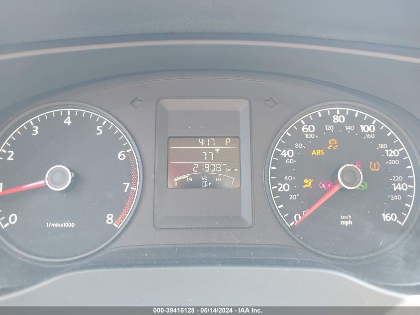 2011 Volkswagen Jetta 2.5L Se VIN: 3VWDX7AJ6BM324466 Lot: 39415128