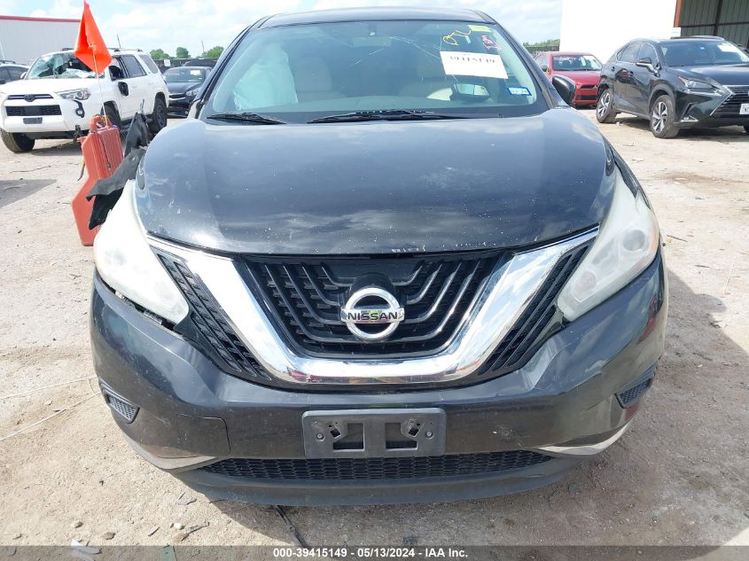 2016 Nissan Murano S VIN: 5N1AZ2MG4GN132040 Lot: 39415149