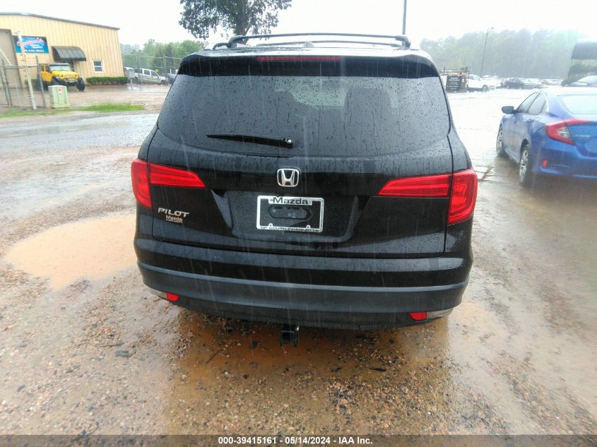 2017 Honda Pilot Ex-L VIN: 5FNYF5H88HB017327 Lot: 39415161