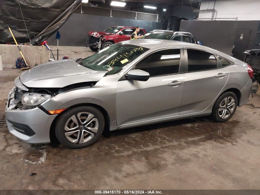 2018 Honda Civic Lx VIN: 2HGFC2F57JH550505 Lot: 39415170