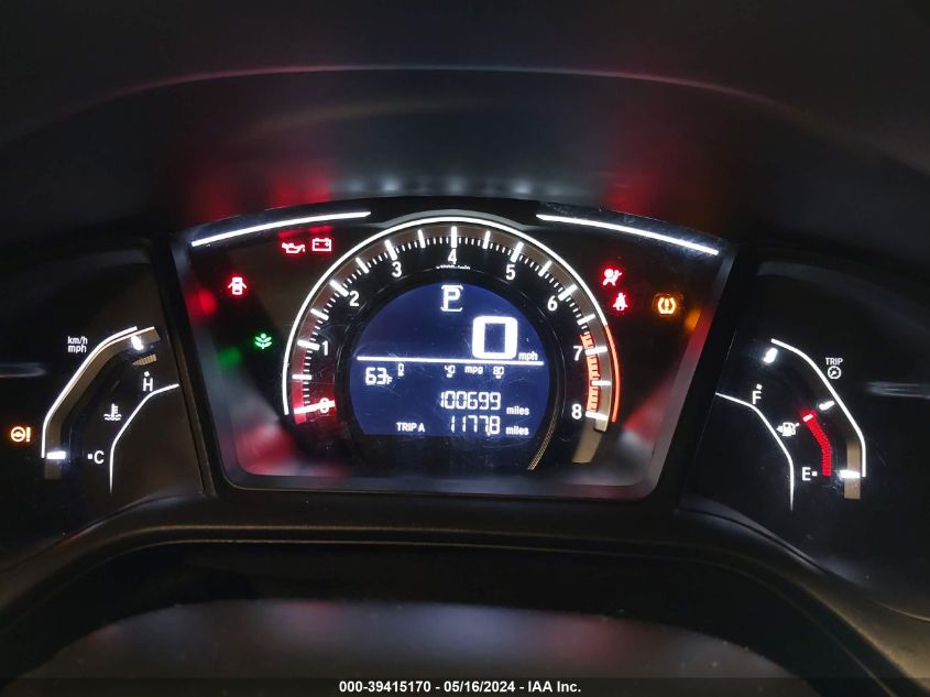 2018 Honda Civic Lx VIN: 2HGFC2F57JH550505 Lot: 39415170