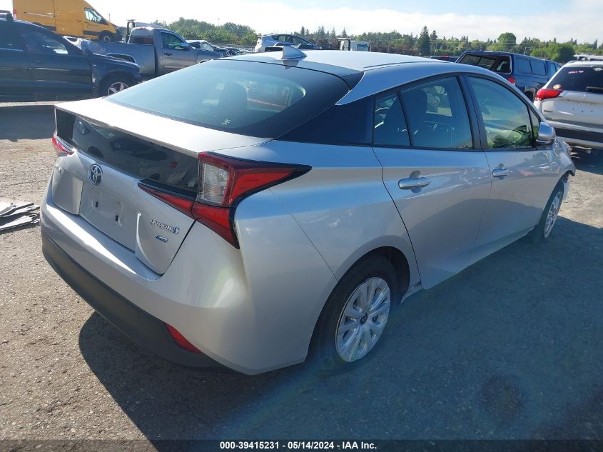 2019 Toyota Prius L Eco VIN: JTDKARFU6K3091409 Lot: 39415231