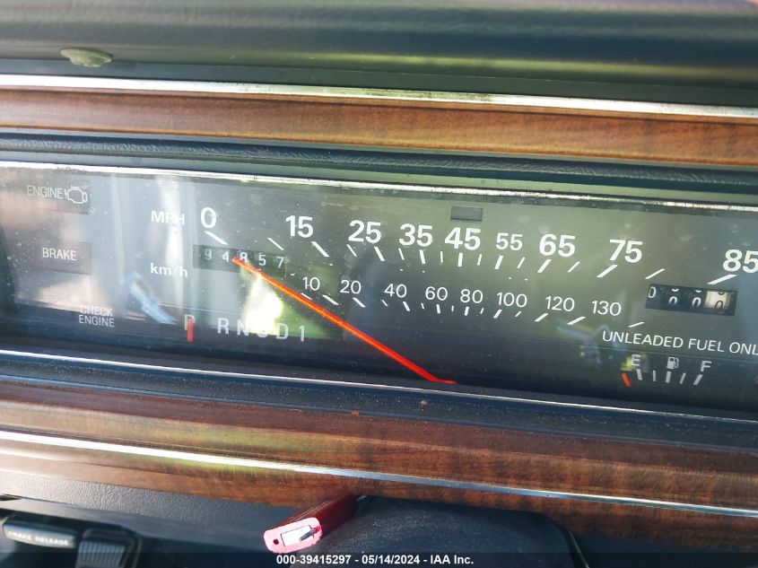 1989 Ford Crown Victoria Lx VIN: 2FABP74F1KX202870 Lot: 39415297