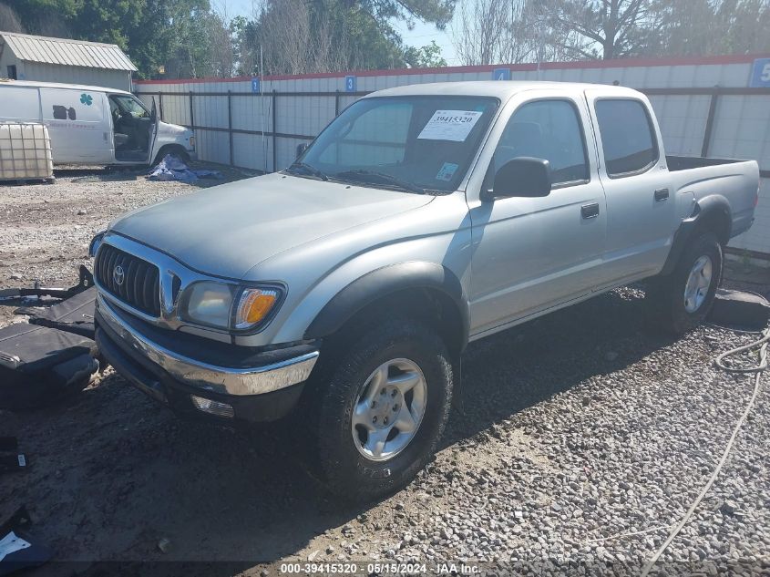 2002 Toyota Tacoma Base V6 VIN: 5TEHN72N62Z129000 Lot: 39415320