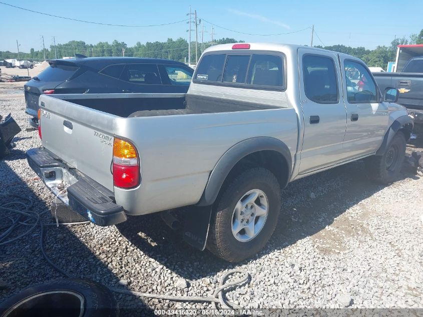 2002 Toyota Tacoma Base V6 VIN: 5TEHN72N62Z129000 Lot: 39415320