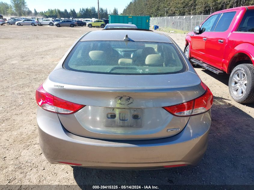 2013 Hyundai Elantra Limited VIN: 5NPDH4AE9DH161578 Lot: 39415325