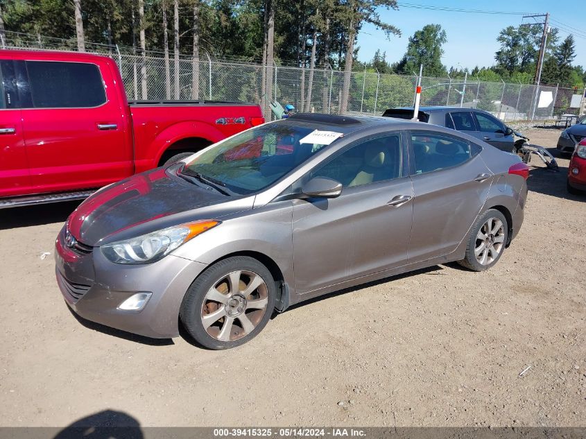 2013 Hyundai Elantra Limited VIN: 5NPDH4AE9DH161578 Lot: 39415325