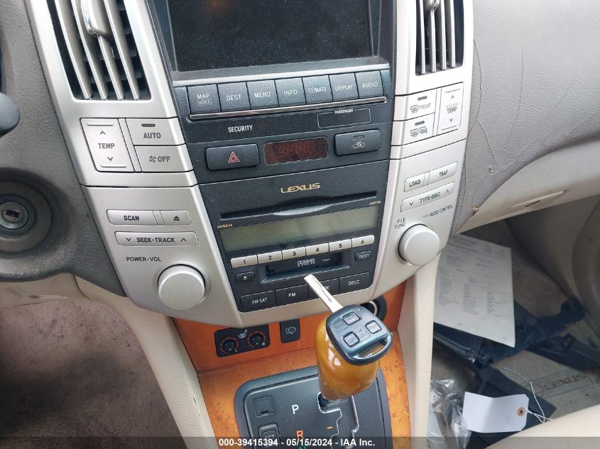 2008 Lexus Rx 350 VIN: JTJHK31U382035578 Lot: 39415394