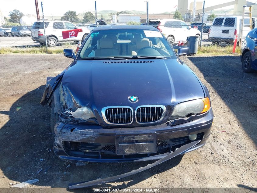 2000 BMW 323Ci VIN: WBABR3347YEG02097 Lot: 39415407