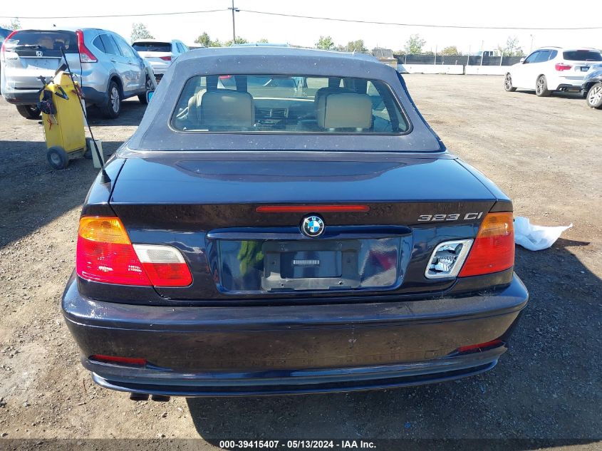 2000 BMW 323Ci VIN: WBABR3347YEG02097 Lot: 39415407