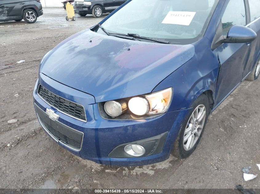 2012 Chevrolet Sonic 2Lt VIN: 1G1JC5SH7C4209849 Lot: 39415439