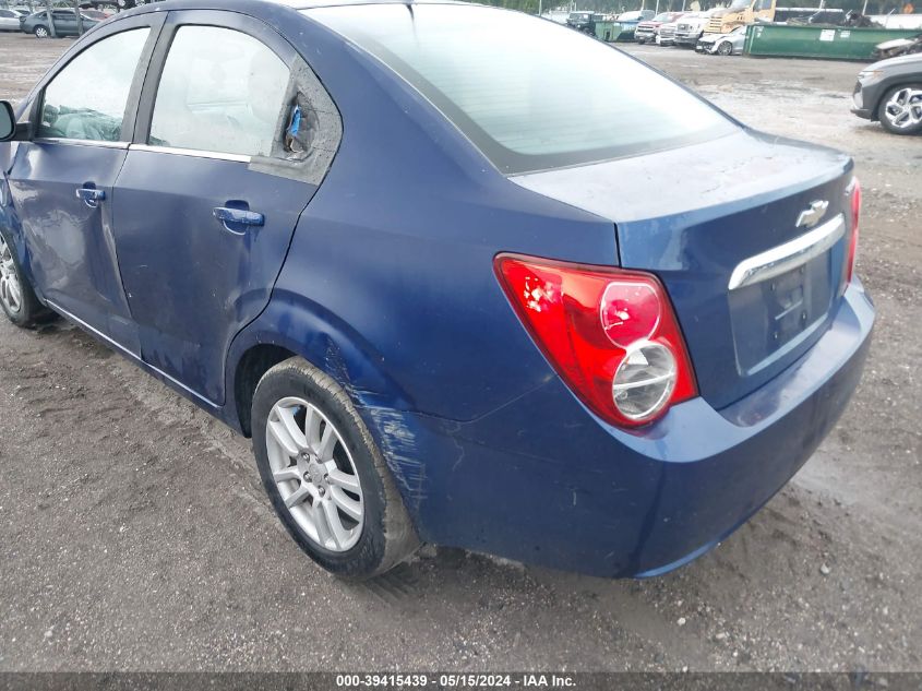 2012 Chevrolet Sonic 2Lt VIN: 1G1JC5SH7C4209849 Lot: 39415439