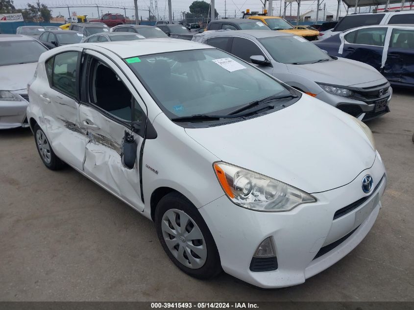 2013 Toyota Prius C Two VIN: JTDKDTB33D1051837 Lot: 39415493