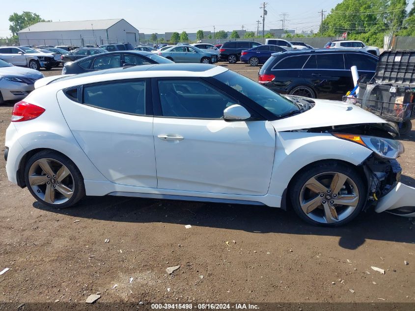 2015 Hyundai Veloster Turbo VIN: KMHTC6AE0FU222729 Lot: 39415498