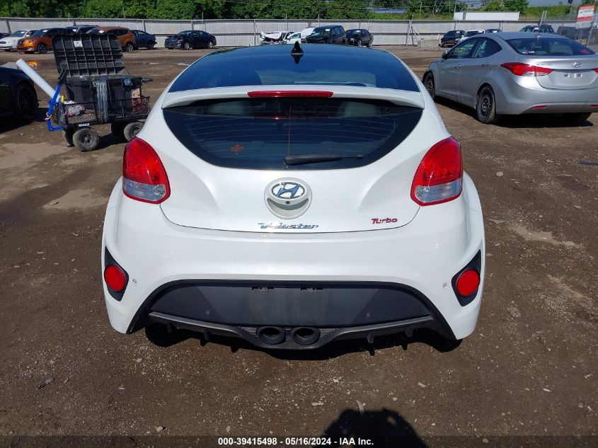 2015 Hyundai Veloster Turbo VIN: KMHTC6AE0FU222729 Lot: 39415498