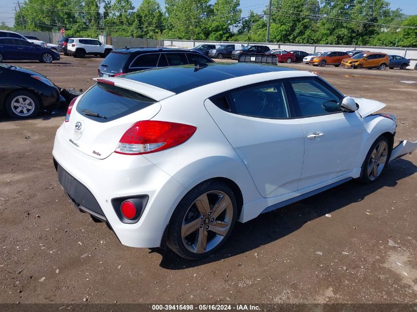 2015 Hyundai Veloster Turbo VIN: KMHTC6AE0FU222729 Lot: 39415498