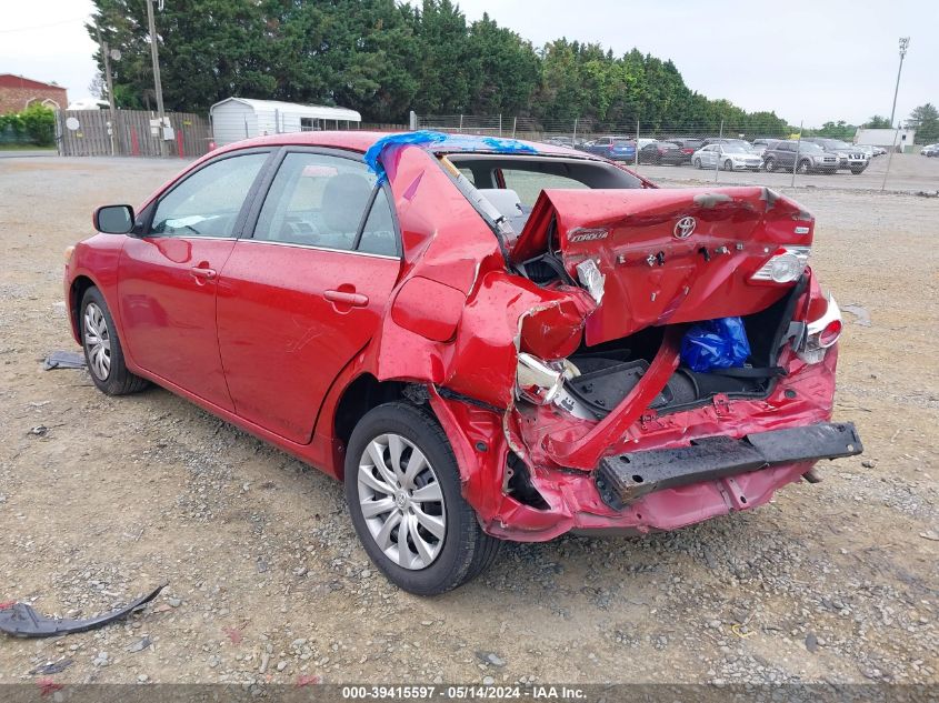 2013 Toyota Corolla S/Le VIN: 5YFBU4EE3DP112621 Lot: 39415597