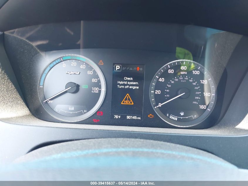 2016 Hyundai Sonata Hybrid Limited VIN: KMHE34L18GA016780 Lot: 39415637