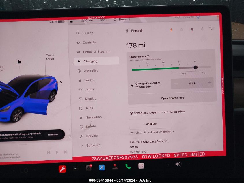 2022 TESLA MODEL Y - 7SAYGAEE0NF307933