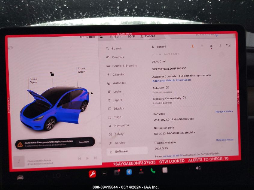 2022 TESLA MODEL Y - 7SAYGAEE0NF307933