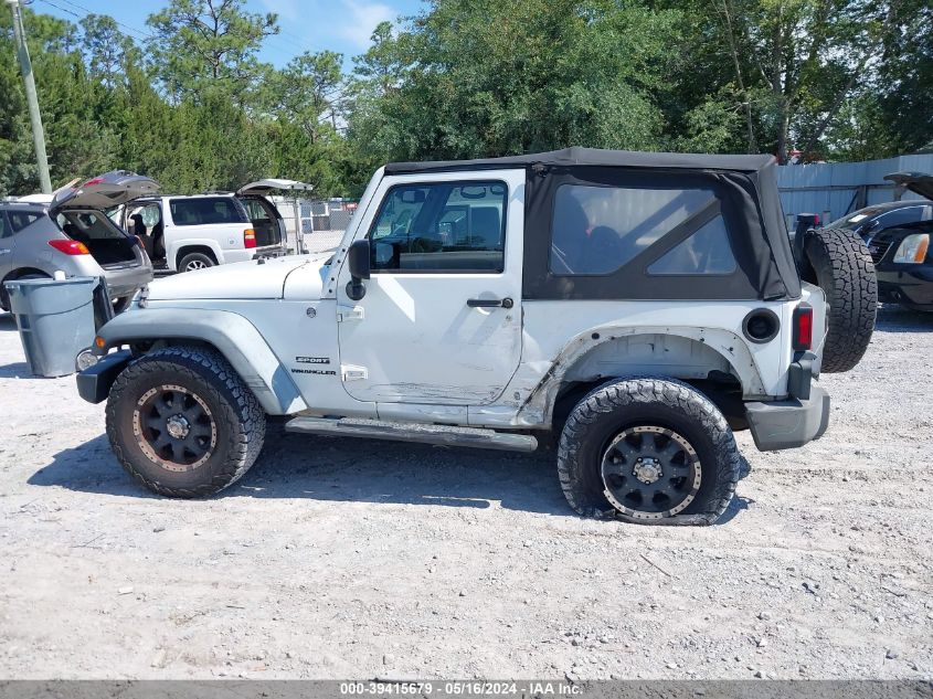 2013 Jeep Wrangler Sport VIN: 1C4AJWAG6DL529974 Lot: 39415679