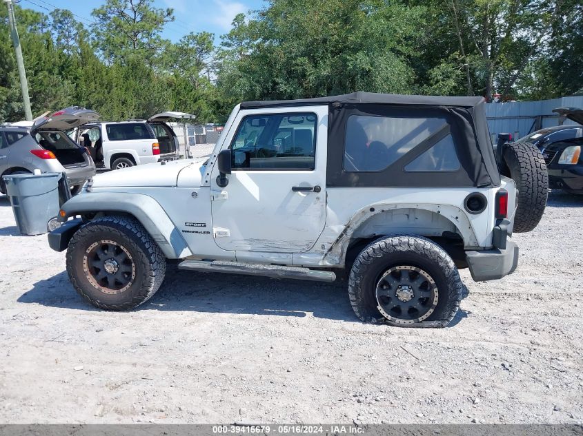 2013 Jeep Wrangler Sport VIN: 1C4AJWAG6DL529974 Lot: 39415679