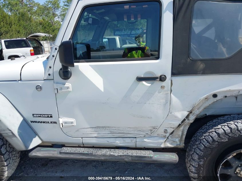 2013 Jeep Wrangler Sport VIN: 1C4AJWAG6DL529974 Lot: 39415679