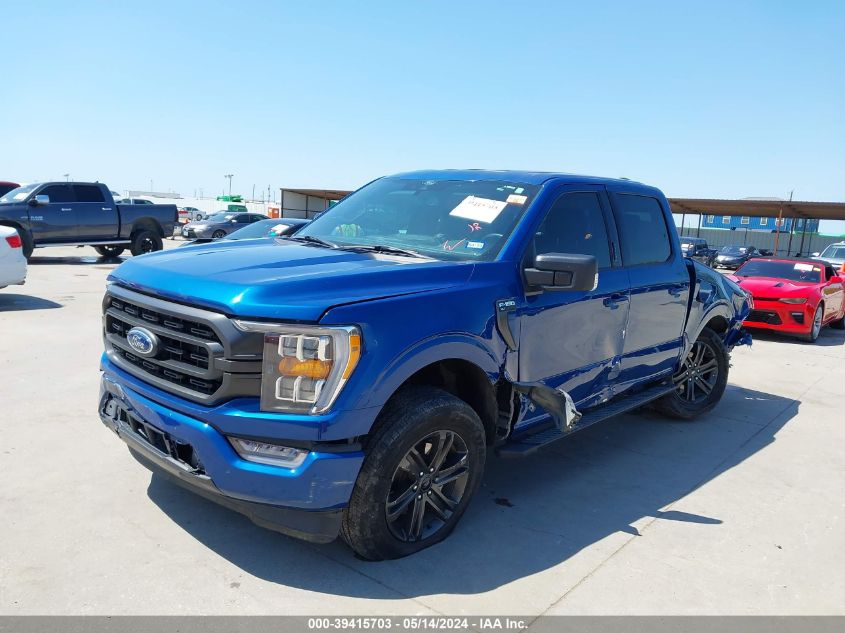 2022 Ford F-150 Xlt VIN: 1FTEW1CP4NFA09968 Lot: 39415703