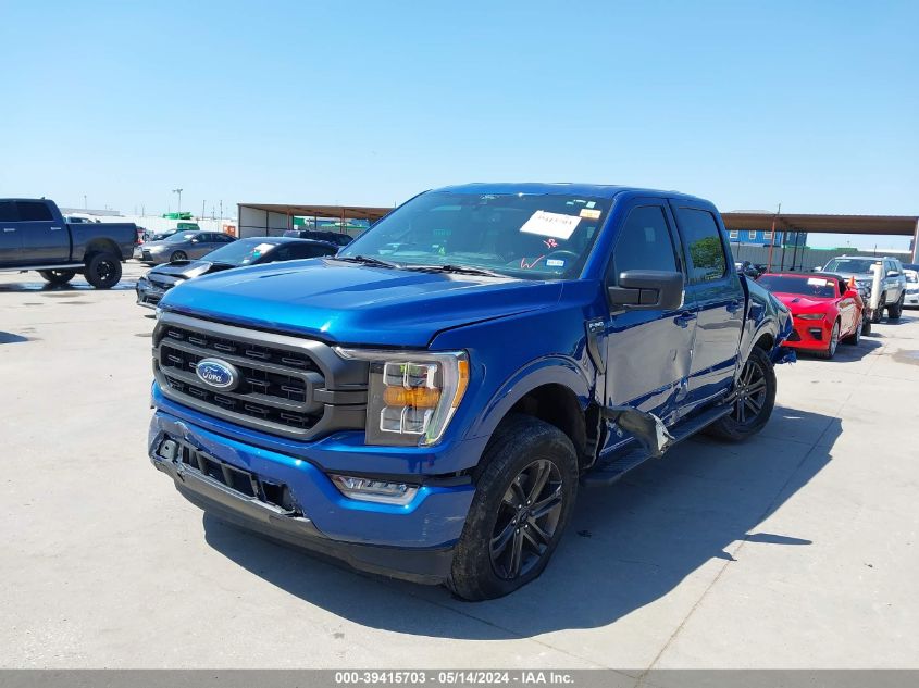 2022 Ford F-150 Xlt VIN: 1FTEW1CP4NFA09968 Lot: 39415703