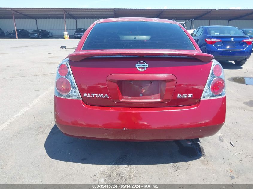 2006 Nissan Altima 2.5 S VIN: 1N4AL11D96N371713 Lot: 39415724