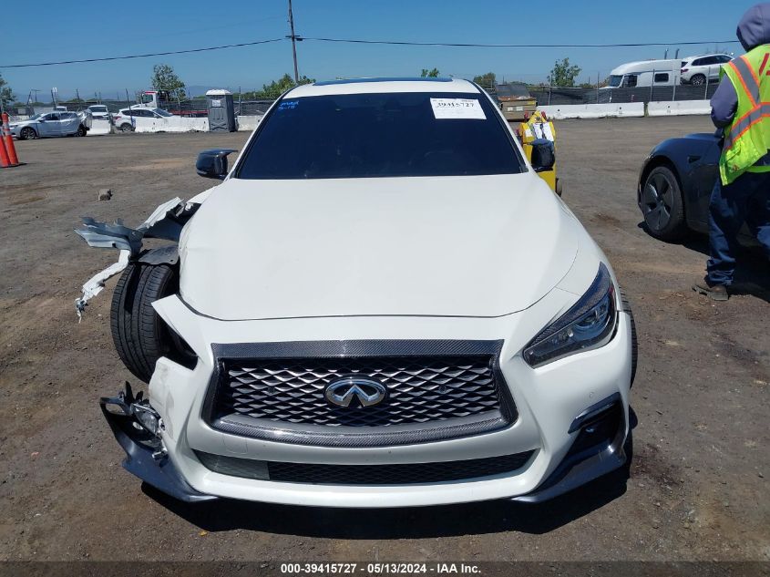 2019 Infiniti Q50 3.0T Red Sport 400 VIN: JN1FV7AP3KM760695 Lot: 39415727