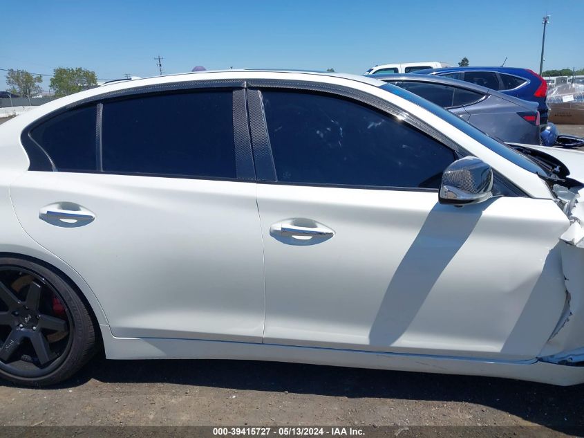 2019 Infiniti Q50 3.0T Red Sport 400 VIN: JN1FV7AP3KM760695 Lot: 39415727