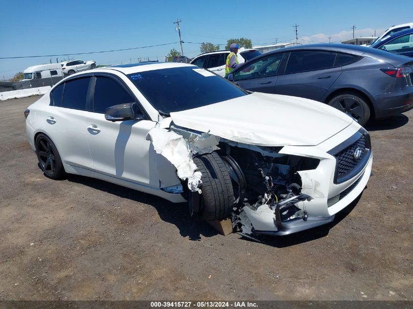 2019 Infiniti Q50 3.0T Red Sport 400 VIN: JN1FV7AP3KM760695 Lot: 39415727