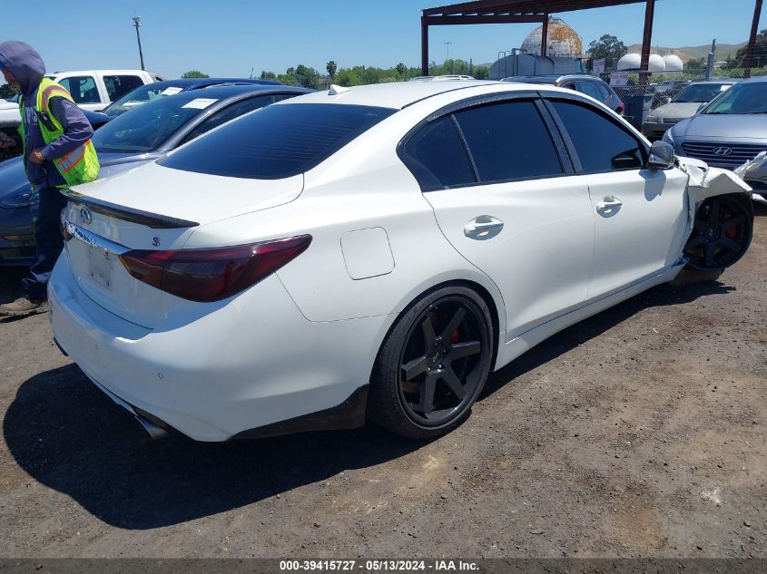 2019 Infiniti Q50 3.0T Red Sport 400 VIN: JN1FV7AP3KM760695 Lot: 39415727