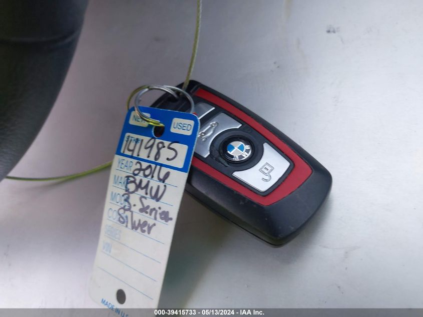 2016 BMW 328I VIN: WBA8E9G58GNT84307 Lot: 39415733