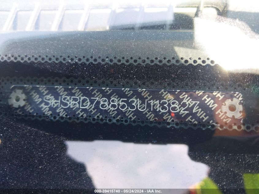 2003 Honda Cr-V Ex VIN: SHSRD78853U113827 Lot: 39415740