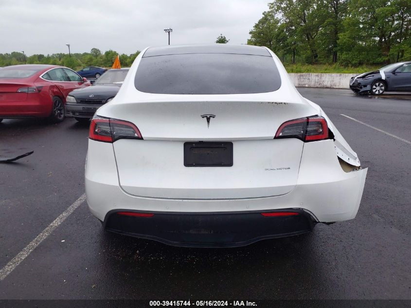2020 Tesla Model Y Long Range Dual Motor All-Wheel Drive VIN: 5YJYGDEE4LF044910 Lot: 39415744