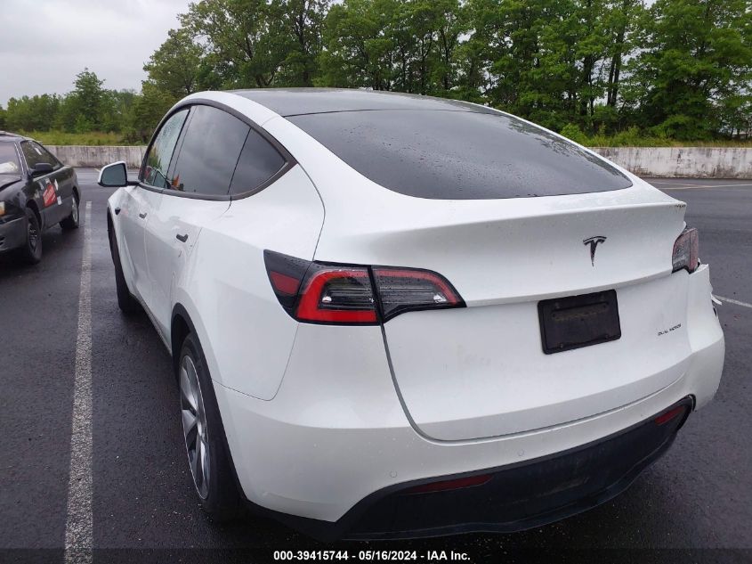 2020 Tesla Model Y Long Range Dual Motor All-Wheel Drive VIN: 5YJYGDEE4LF044910 Lot: 39415744