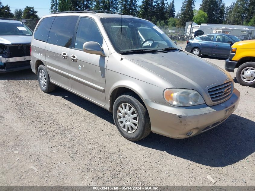 2003 Kia Sedona Ex/Lx VIN: KNDUP131436456060 Lot: 39415768