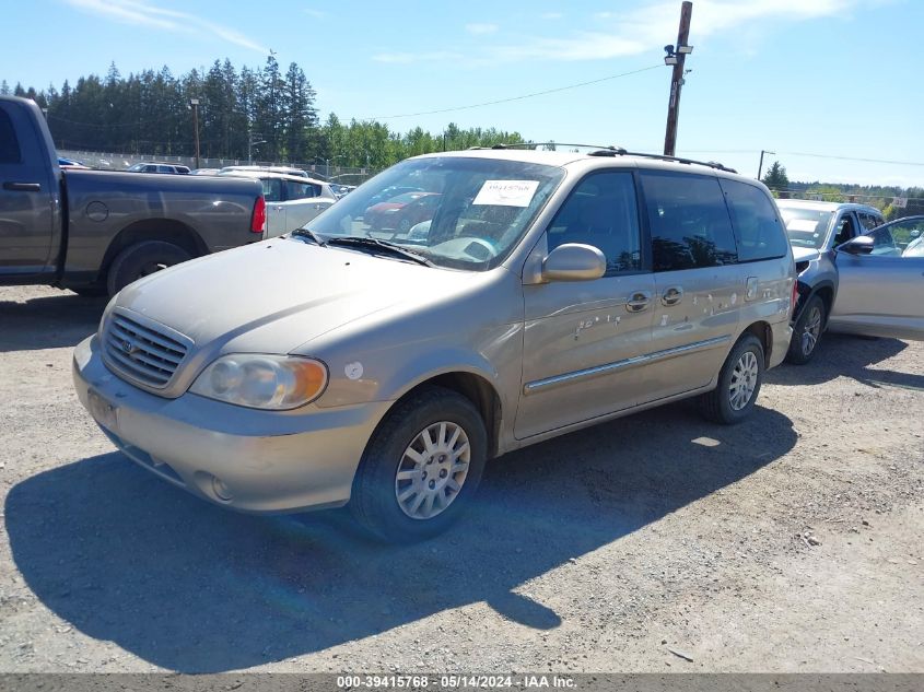 2003 Kia Sedona Ex/Lx VIN: KNDUP131436456060 Lot: 39415768