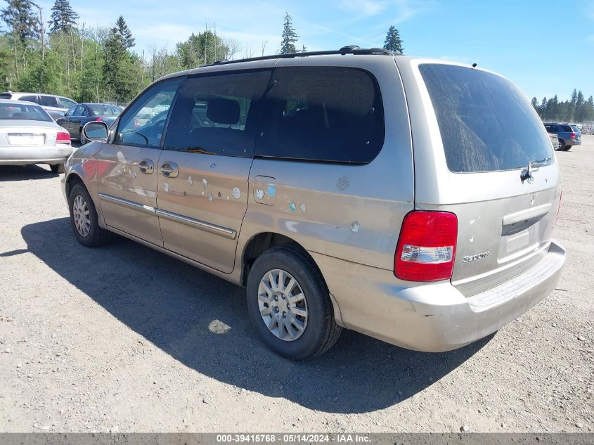 2003 Kia Sedona Ex/Lx VIN: KNDUP131436456060 Lot: 39415768