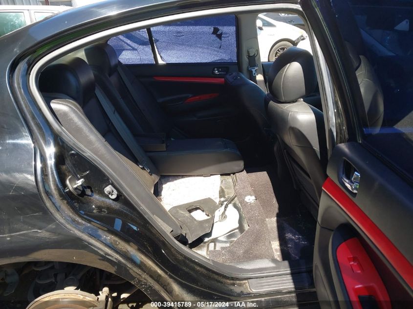 2012 Infiniti G25X VIN: JN1DV6AR8CM731133 Lot: 39415789