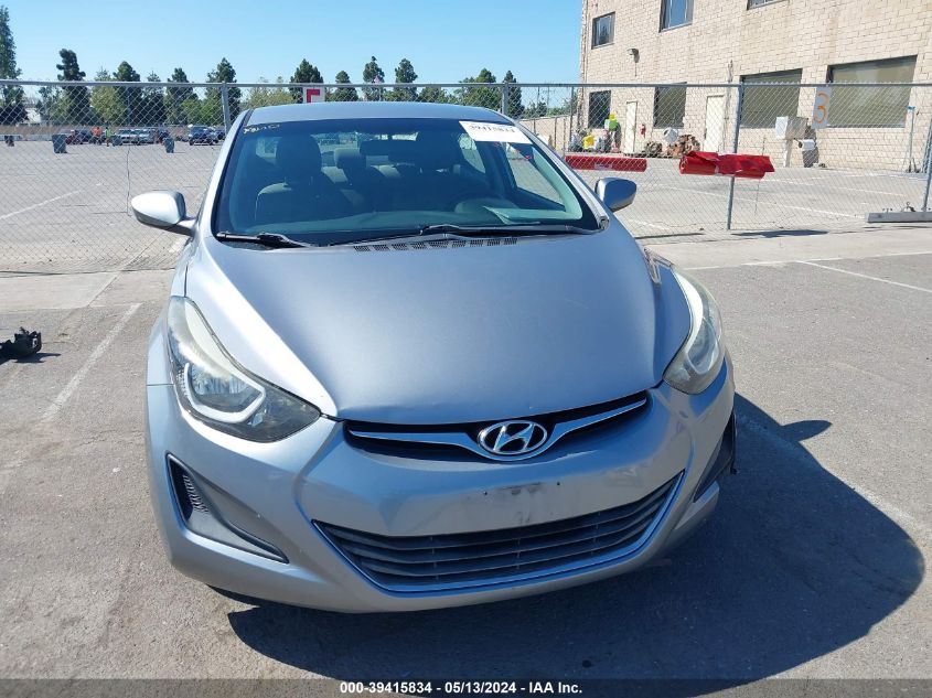 2016 Hyundai Elantra Se VIN: 5NPDH4AE7GH691763 Lot: 39415834